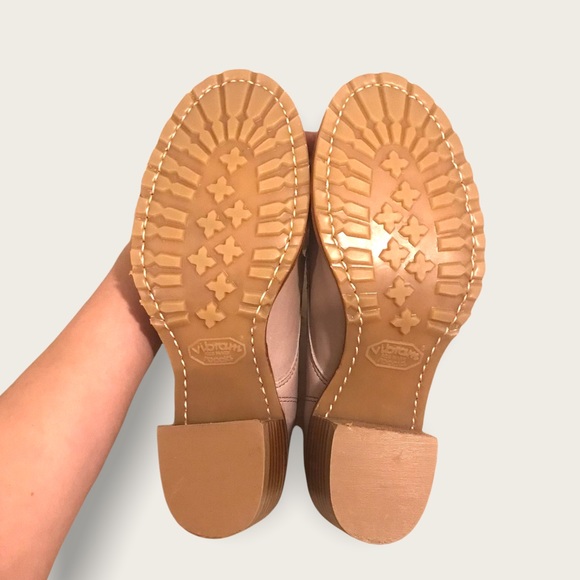 RARE Frye Sabrina 6G Lilac Pink/Cream Leather Lace Up Cute Heeled Ankle Booties - Picture 13 of 15